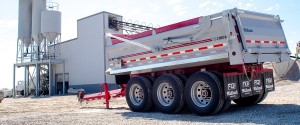 SK 3100 end dump gravel trailer
